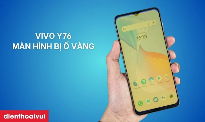 Màn hình bị ố vàng, loang màu