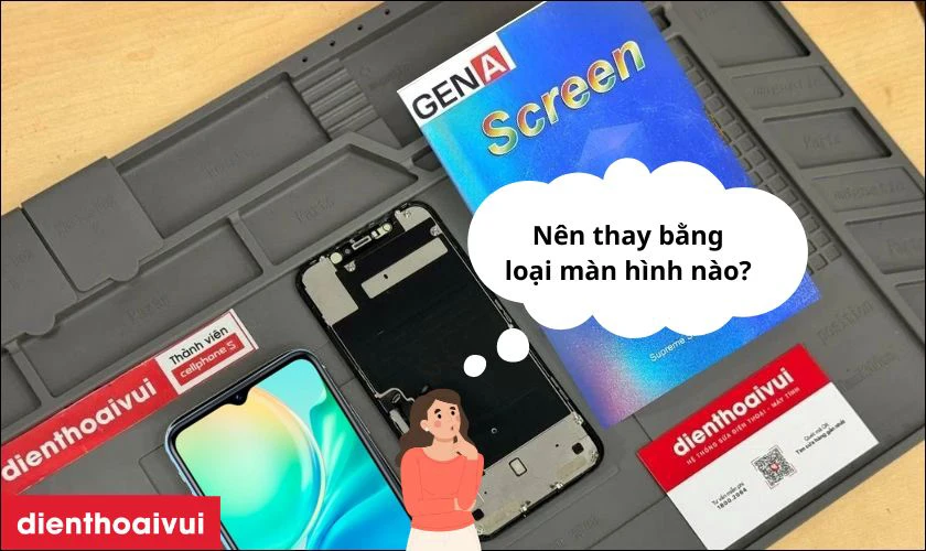 Màn hình điện thoại Vivo Y77e có bao nhiêu loại hiện nay?