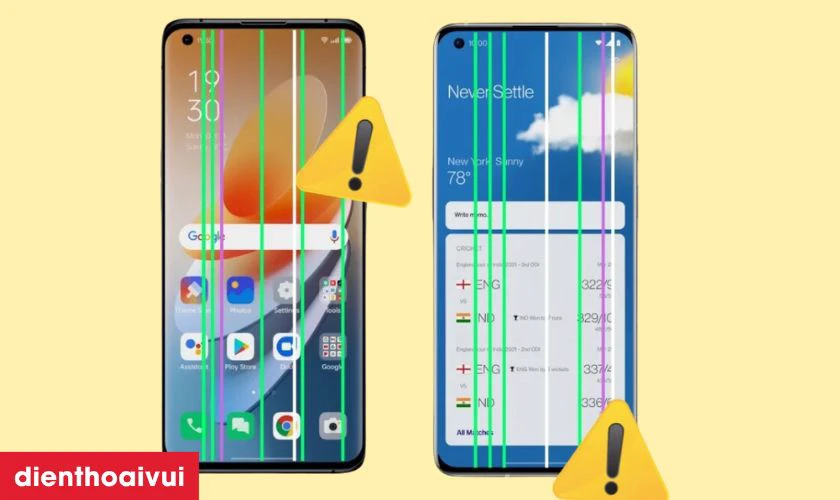 Màn hình Vivo Y7s xuất hiện đốm, sọc
