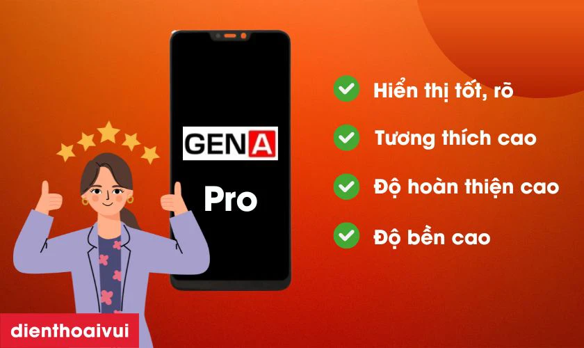 Màn hình chính hãng GENA loại Pro thay cho Vivo Y81 có tốt không?