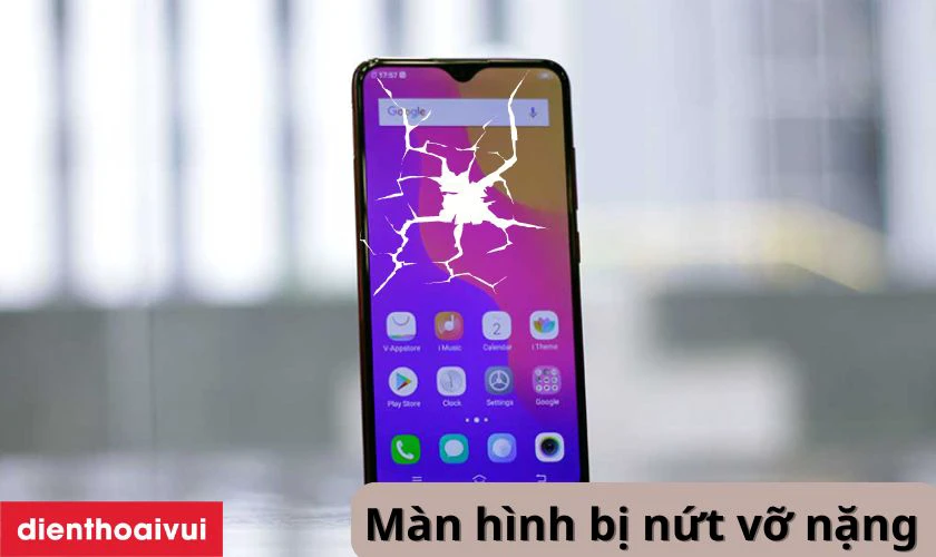 Màn hình Vivo Y95 nứt vỡ nặng