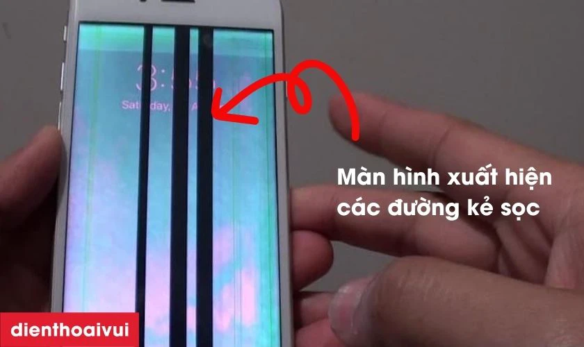 Màn hình Vsmart xuất hiện các đường sọc