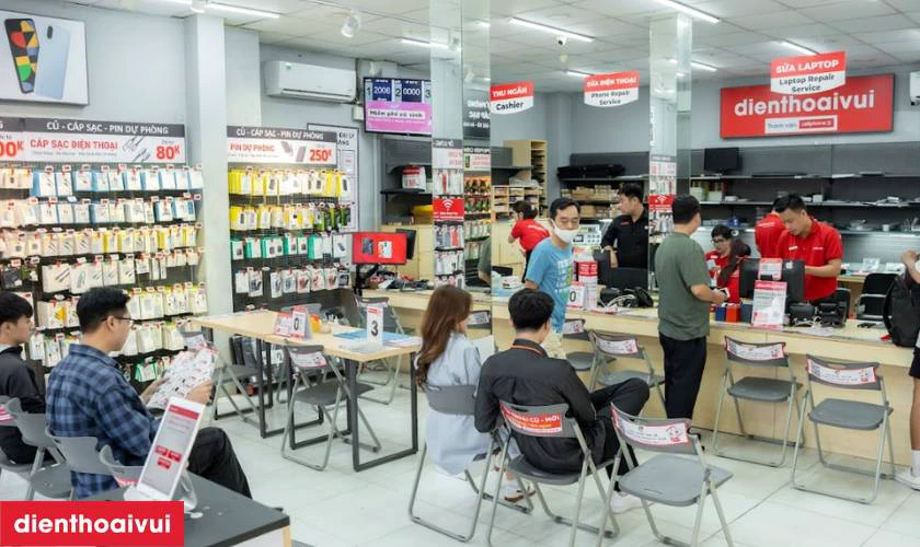 Địa chỉ thay linh kiện chính hãng, lấy ngay tại Điện Thoại Vui