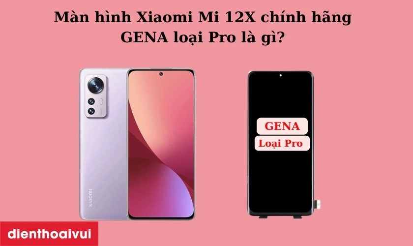 M&agrave;n h&igrave;nh Xiaomi Mi 12X ch&iacute;nh h&atilde;ng GENA loại Pro l&agrave; g&igrave;?