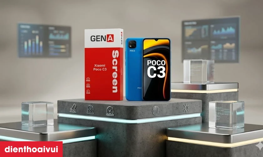 M&agrave;n h&igrave;nh GENA loại Pro thay cho Xiaomi Poco C3 c&oacute; tốt kh&ocirc;ng