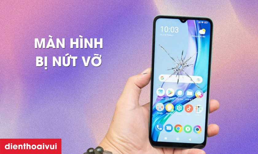 Màn hình Xiaomi Poco C40 bị vỡ