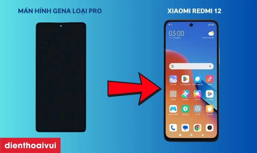 Màn hình Xiaomi Redmi 12 GENA loại Pro là gì?