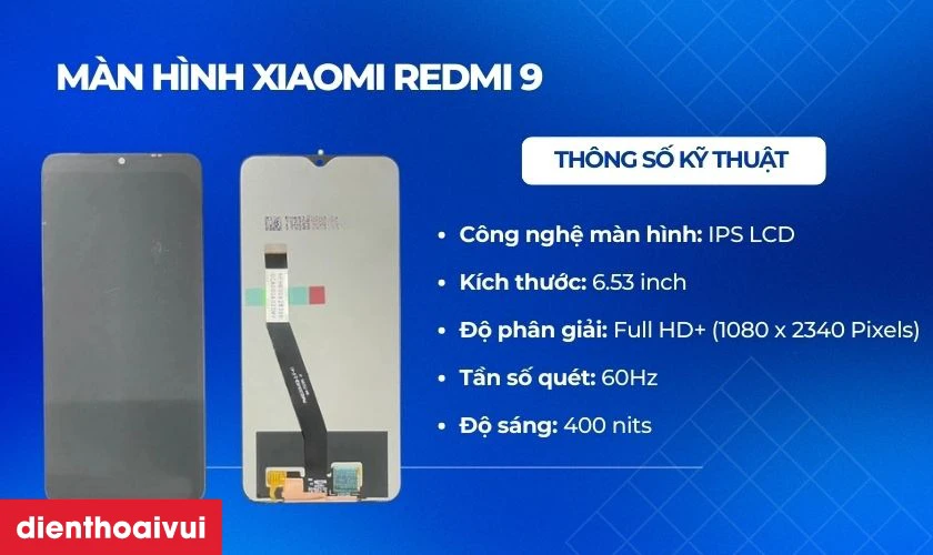 Thay m&agrave;n h&igrave;nh Xiaomi Redmi 9