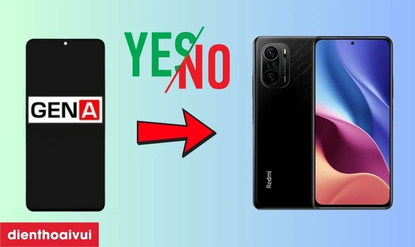 Có nên thay màn hình Xiaomi Redmi K40 Pro GENA loại A+ chính hãng không?