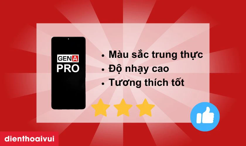 Màn hình GENA loại Pro thay cho Xiaomi Redmi K50 Ultra có tốt không?