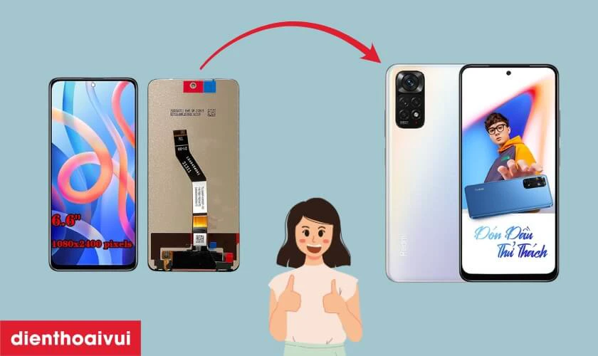 Có nên thay màn hình Xiaomi Redmi Note 11S nguyên khung GENA loại A+ chính hãng không?