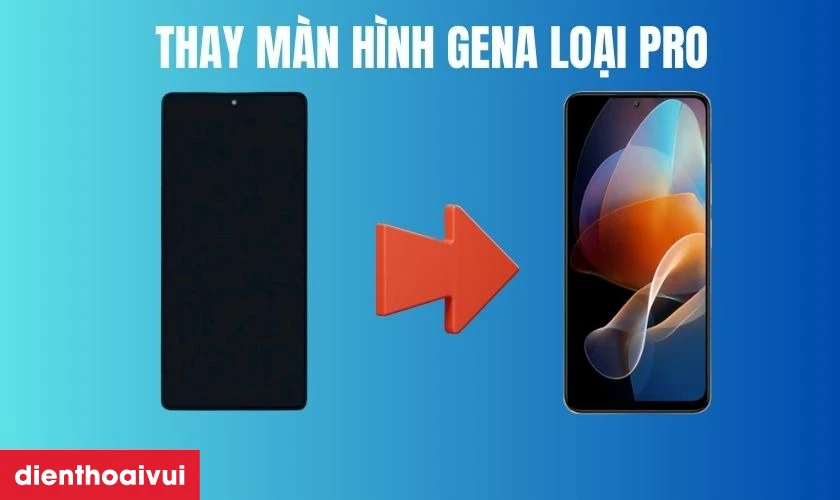Thay màn hình Xiaomi Redmi Note 12R chính hãng GENA loại Pro