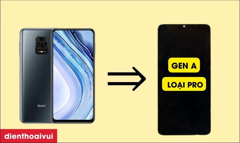 Màn hình chính hãng GENA loại Pro thay cho Xiaomi Redmi Note 9 Pro có tốt không?