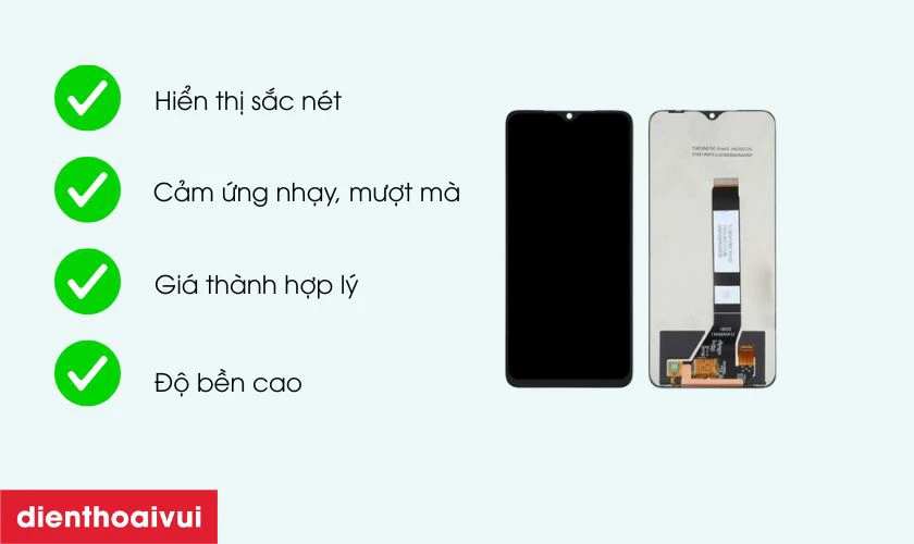 Màn hình GENA loại Pro thay cho Xiaomi Redmi Note 9S chính hãng có tốt không?