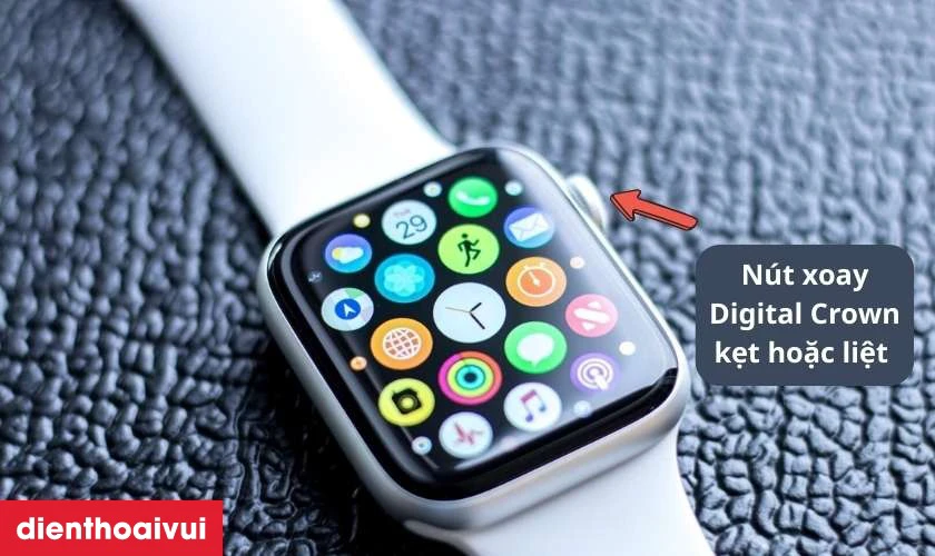 Dấu hiệu cần thay n&uacute;t xoay Digital Crown Apple Watch Series 4 44mm loại Pro