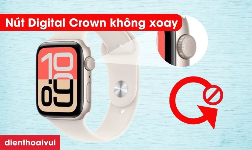 Dấu hiệu cần thay n&uacute;t xoay Digital Crown Apple Watch Series SE 40mm loại Pro