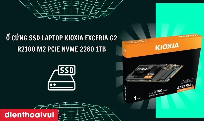 Ổ cứng SSD laptop Kioxia EXCERIA G2 R2100 M2 PCIE NVME 2280 1TB