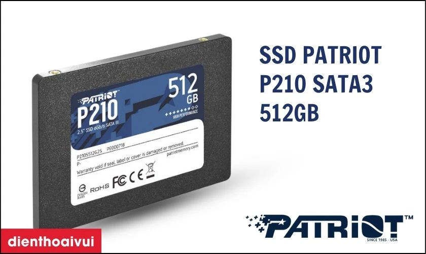 Ổ Cứng Laptop SSD PATRIOT P210 SATA3 512GB