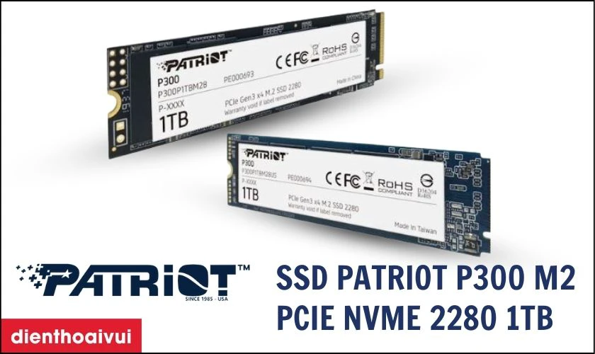 Ổ cứng SSD PATRIOT P300 M2 PCIE NVME 2280 1TB