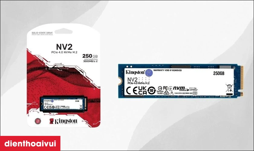 Ổ cứng laptop SSD Kingston NV2 M.2 PCle GEN4 NVMe 250GB SNV2S - 250G hiệu suất cao