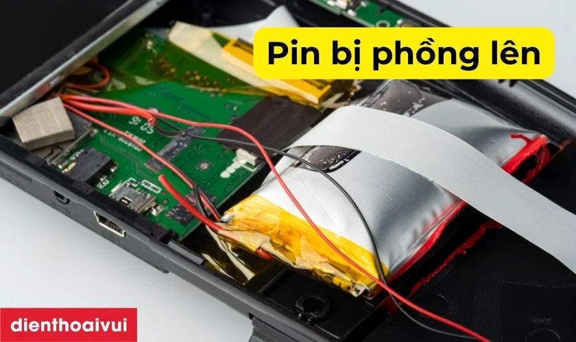 Hình dạng pin bị biến đổi