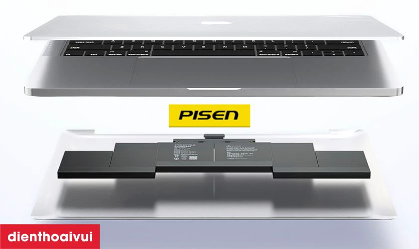 Pin chính hãng Pisen thay cho Mac Book Pro