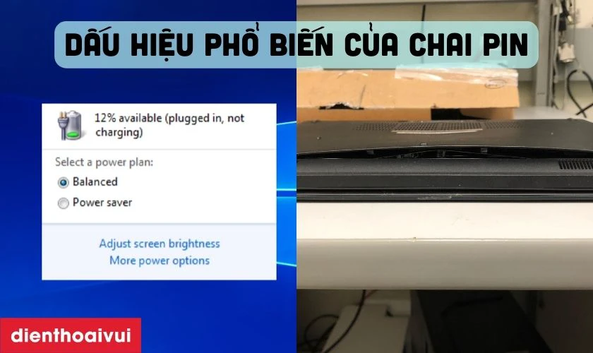 Dấu hiệu laptop Dell Inspiron 5468 cần thay pin