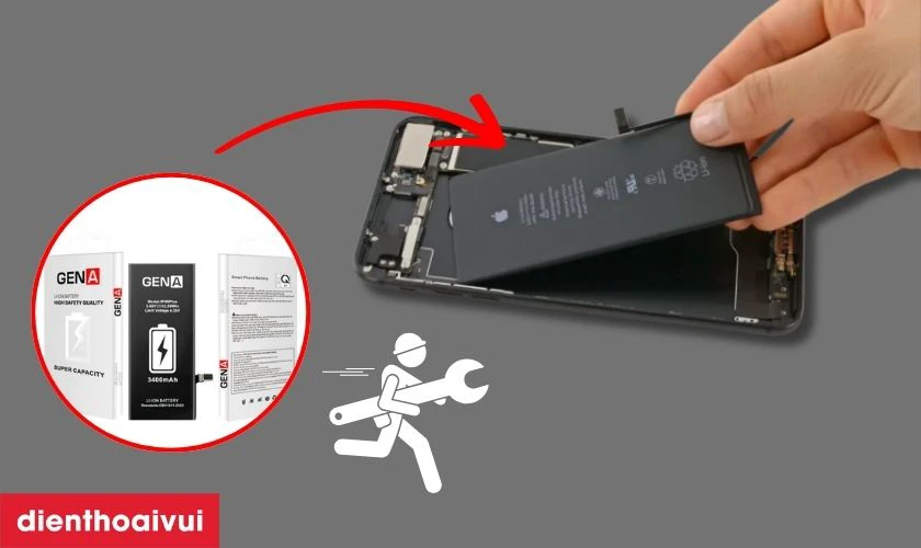 Có nên thay pin iPhone 8 Plus dung lượng siêu cao chính hãng GENA không?