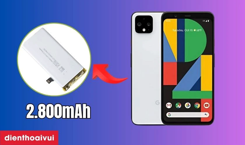 Đánh giá pin điện thoại Google Pixel 4