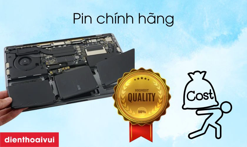 Pin MacBook chính hãng là loại pin chính hãng của Apple