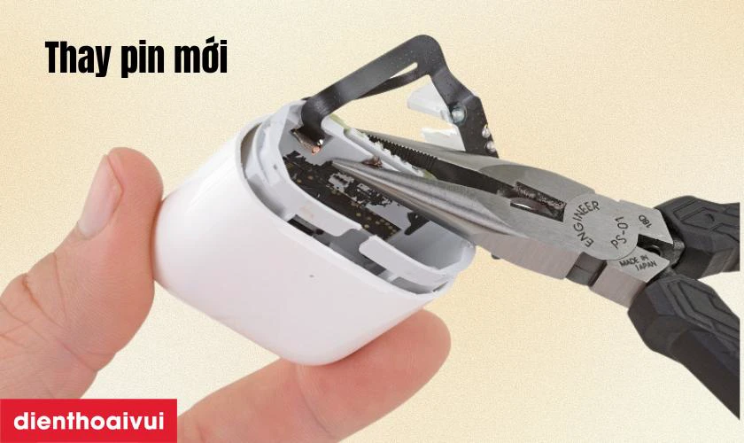 Khi nào cần thay pin hộp đựng tai nghe Airpods 2