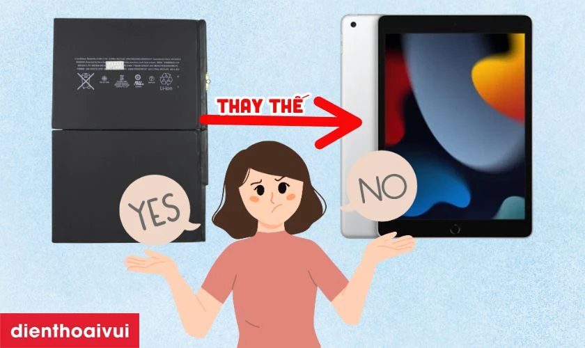 Có nên thay pin iPad Air 10.2 2021 không?