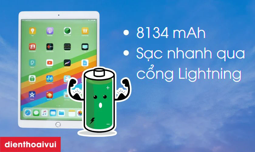 iPad Air 3 trang bị vi&ecirc;n pin c&oacute; dung lượng 8134 mAh