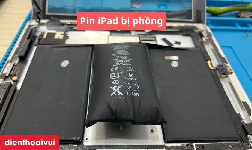 Dấu hiệu pin iPad Air 5 bị hỏng