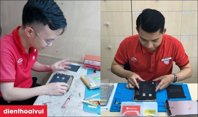 Thay pin iPad Air 6 M2 11 2024 chính hãng Vmas tại Điện Thoại Vui