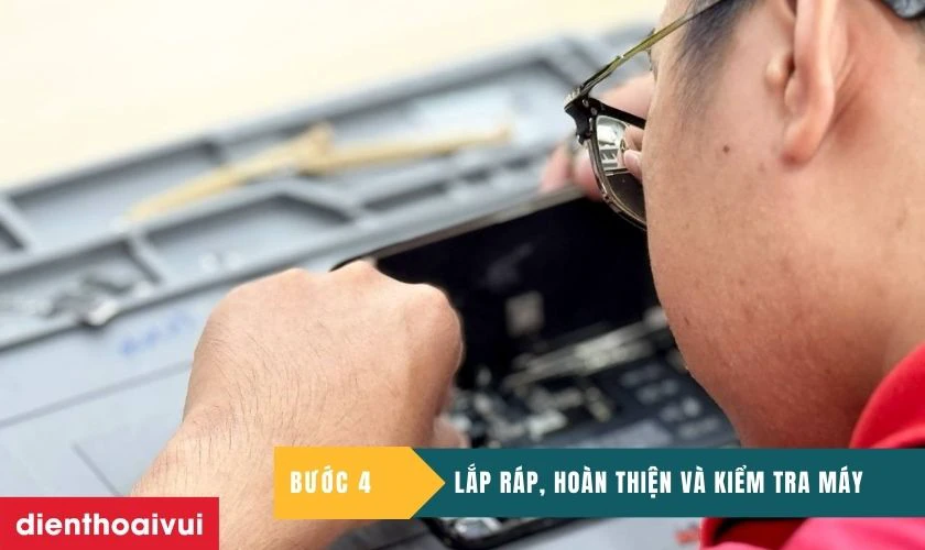 Lắp ráp, hoàn thiện và kiểm tra máy