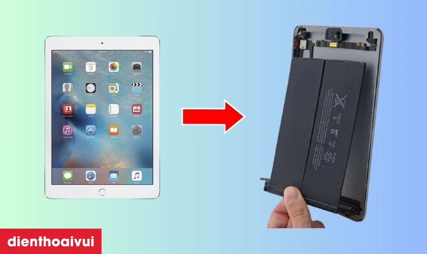 Thay pin Vmas đảm bảo hiệu suất và độ tương thích với iPad Gen 6 2018