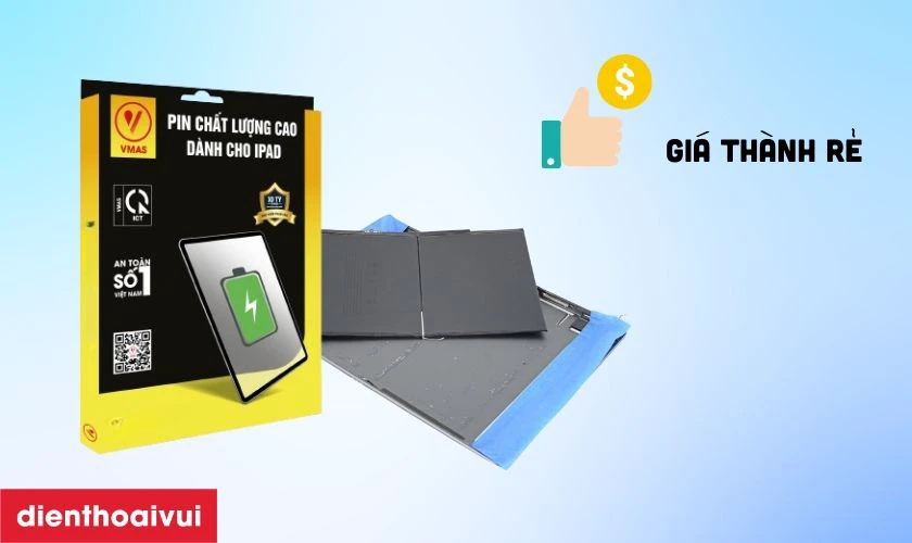 Pin chính hãng Vmas thay cho iPad Gen 7 2019 có tốt không?