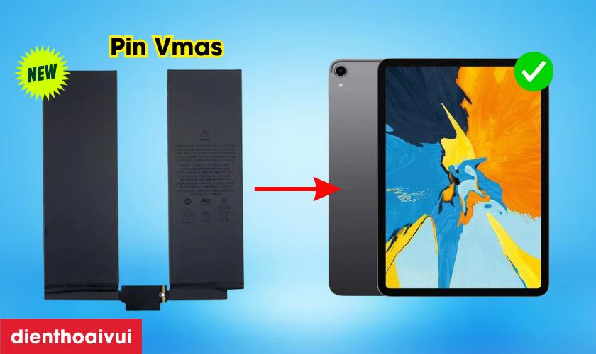 Có nên thay pin iPad Pro 11 2018 chính hãng Vmas không?