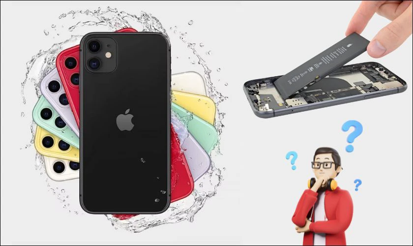 Thay pin iPhone 11 có mất chống nước không?