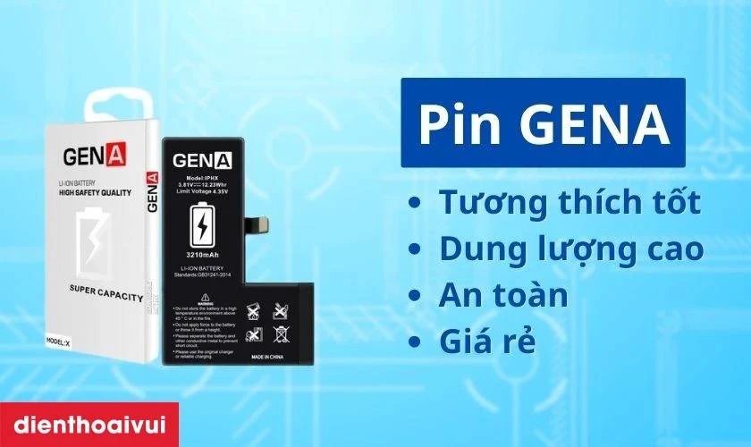 Pin dung lượng siêu cao chính hãng GENA thay cho iPhone 11 có tốt không?