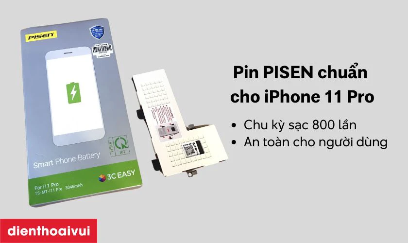 Lợi ích khi thay pin iPhone Pisen 11 Pro