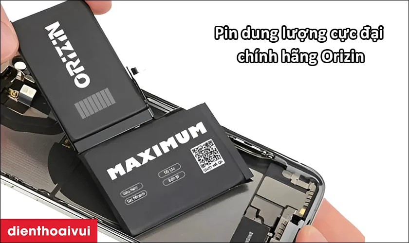 Pin iPhone 11 Pro Max dung lượng cực đại chính hãng Orizin là gì