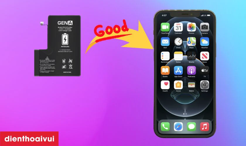 Có nên thay pin iPhone 12 Pro Max dung lượng siêu cao chính hãng GENA không?