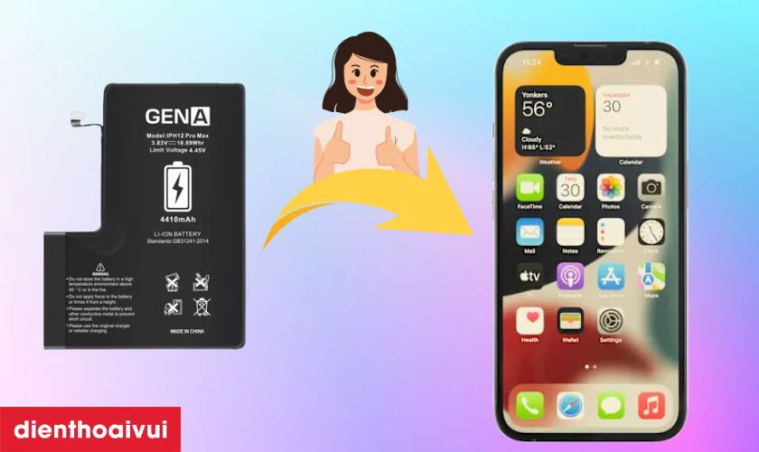 Có nên thay pin iPhone 13 dung lượng siêu cao chính hãng GENA không?