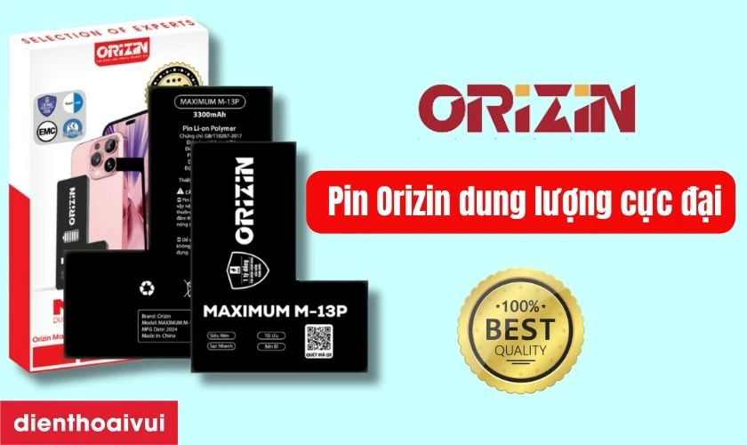 Pin Orizin dung lượng cực đại là gì