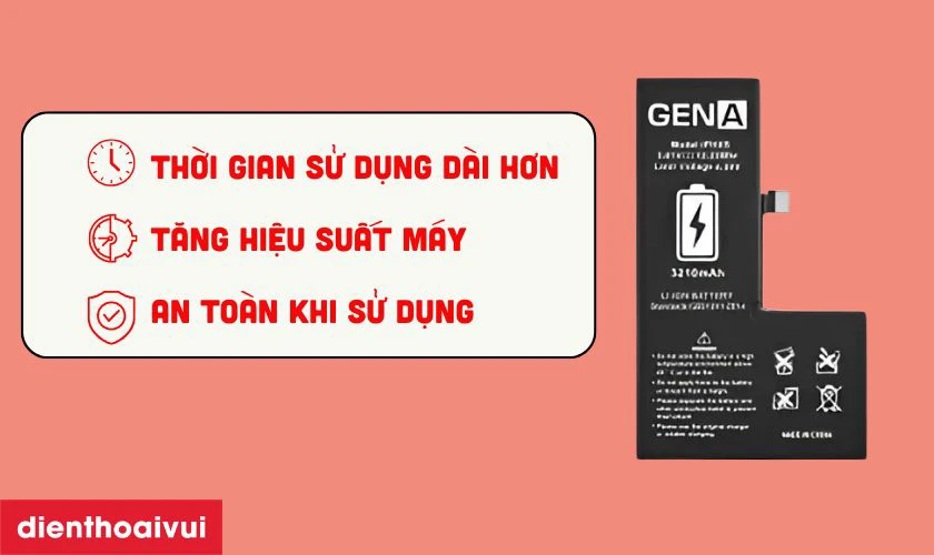 Có nên thay pin iPhone 13 Pro dung lượng siêu cao chính hãng GENA không?
