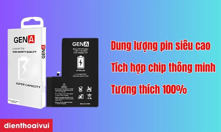 Pin dung lượng siêu cao chính hãng GENA có tốt không?