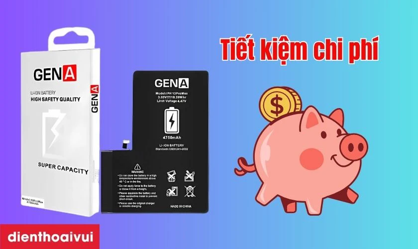 Có nên thay pin iPhone 13 Pro Max dung lượng siêu cao chính hãng GENA không?
