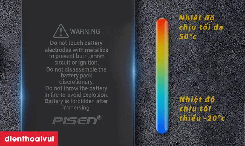 Pin Pisen thay cho iPhone 13 Pro Max có tốt không?